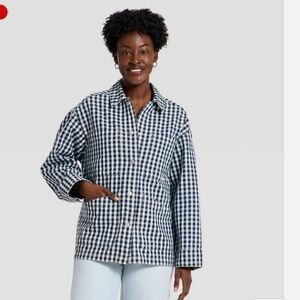 Women’s Western Denim Chore Coat - small